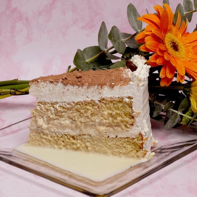 Tres leches irlandés (rebanada)