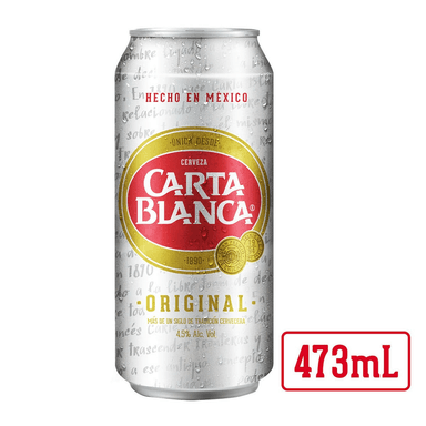 Carta Blanca Lata 16 oz