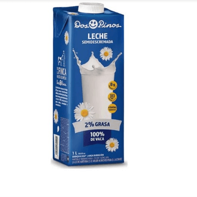 Leche semidescremada 2% litro