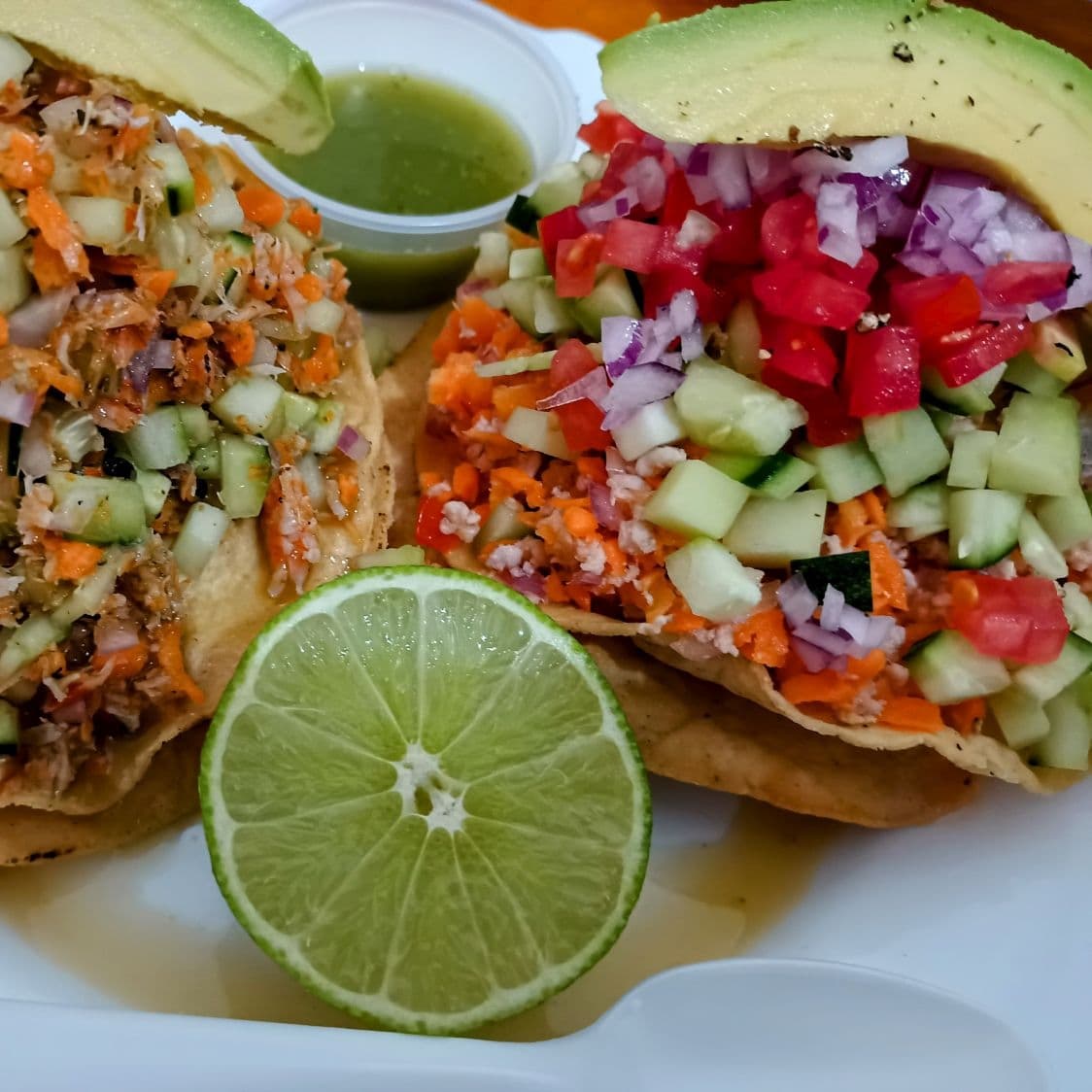 Tostadas de ceviche de pescado
