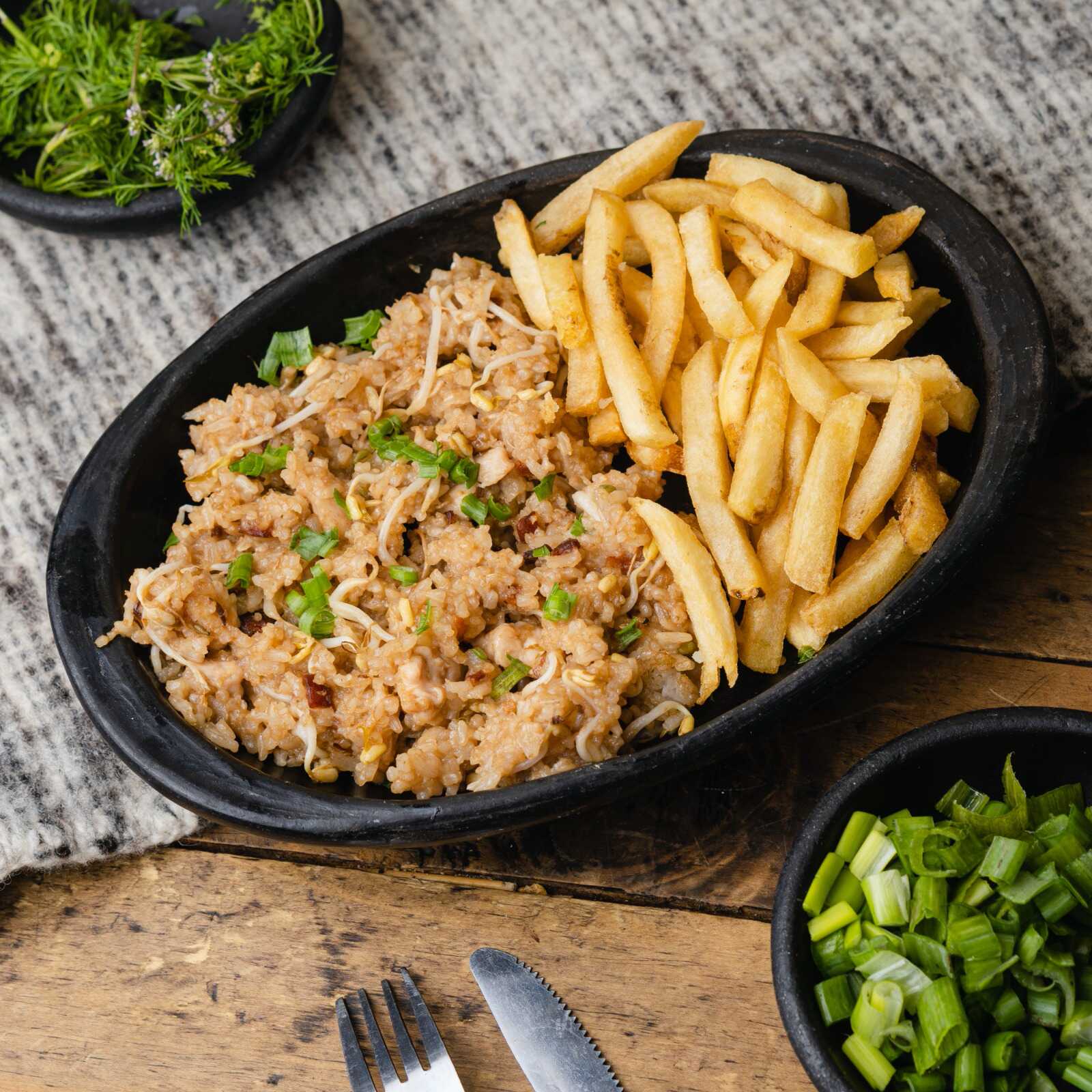 Arroz al Wok + Bebida