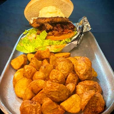 Hamburguesa Artesanal + Papas