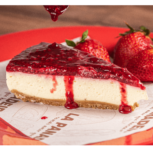Cheescake de fresa.