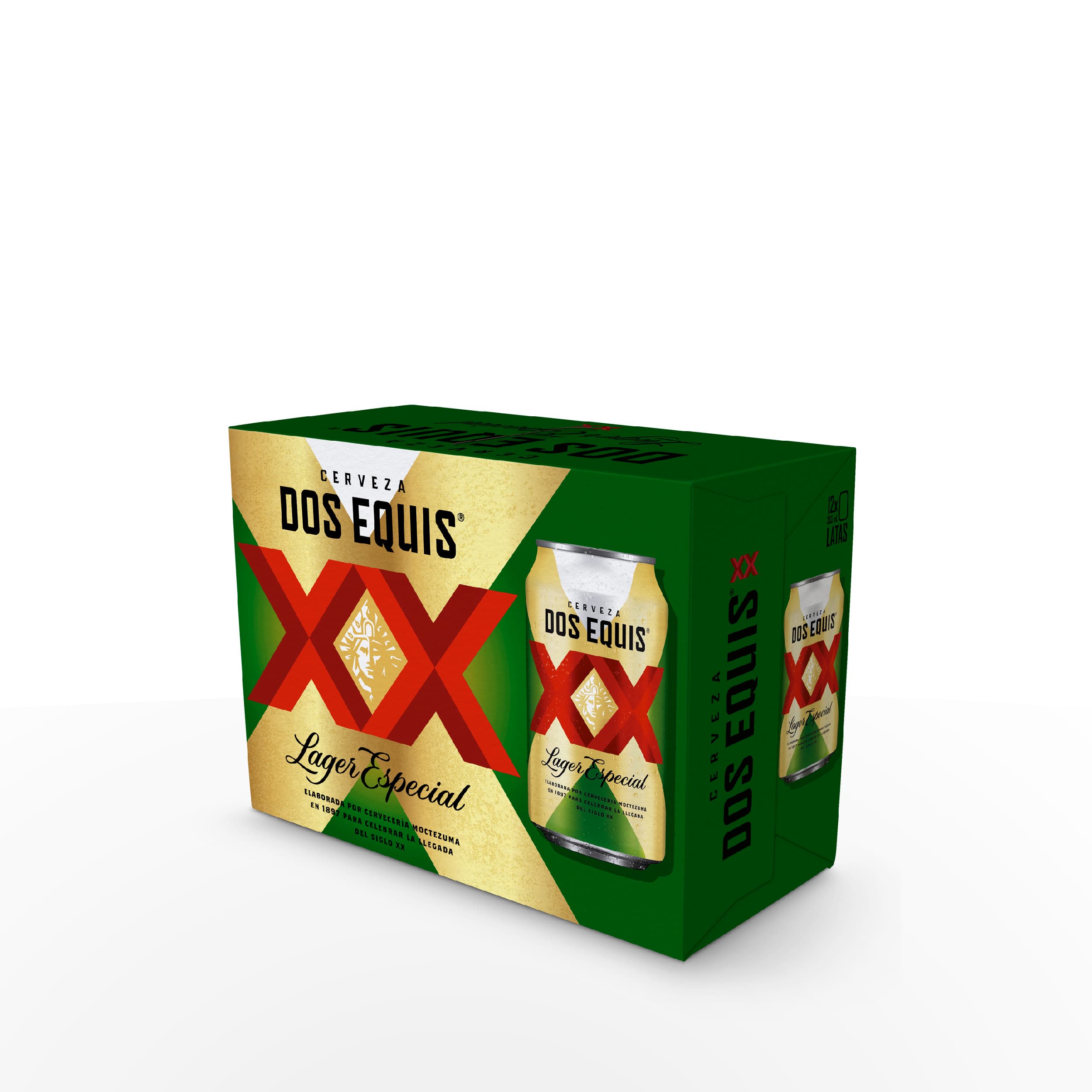 CERVEZA XX LAGER DOCE PACK LATA 355 ML