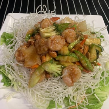 Camarones al Estilo Hong Kong con Semillas