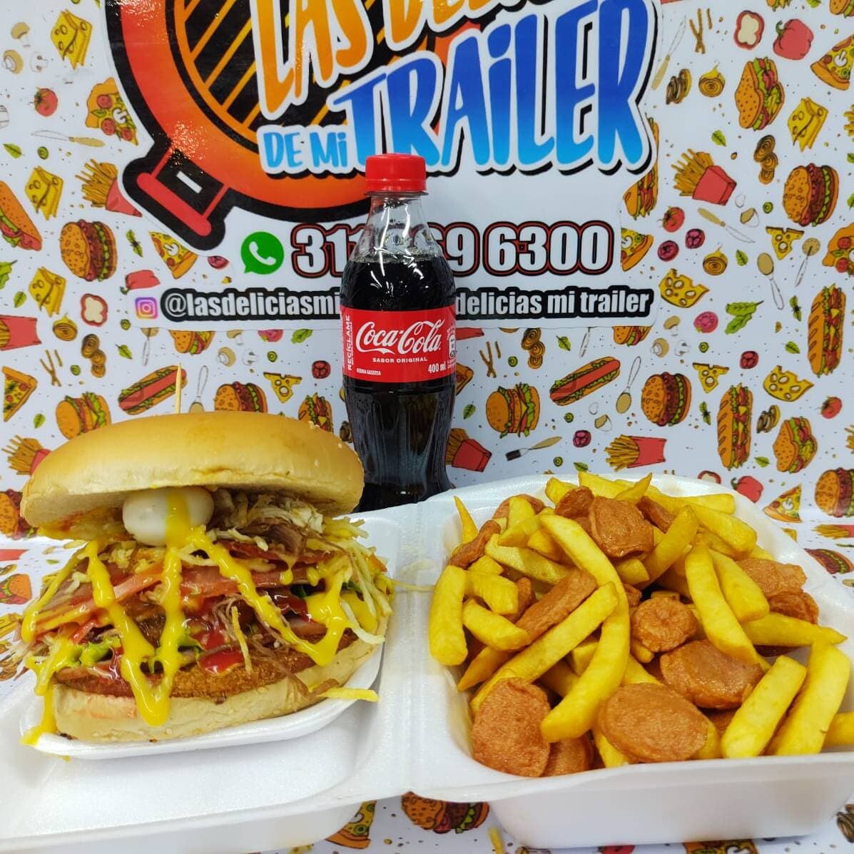 Hamburguesa  de Pollo en Combo