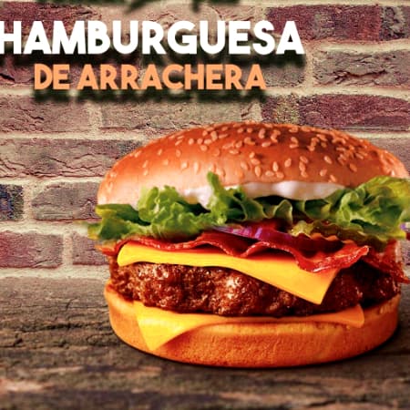 HAMBURGUESA DE ARRACHERA