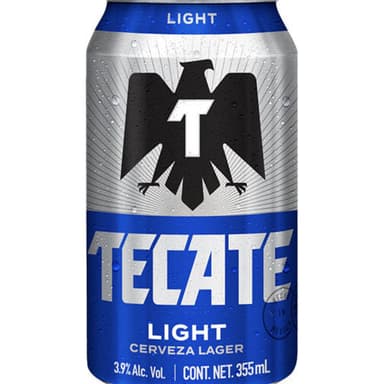 Cerveza de 355 ml tecate litht