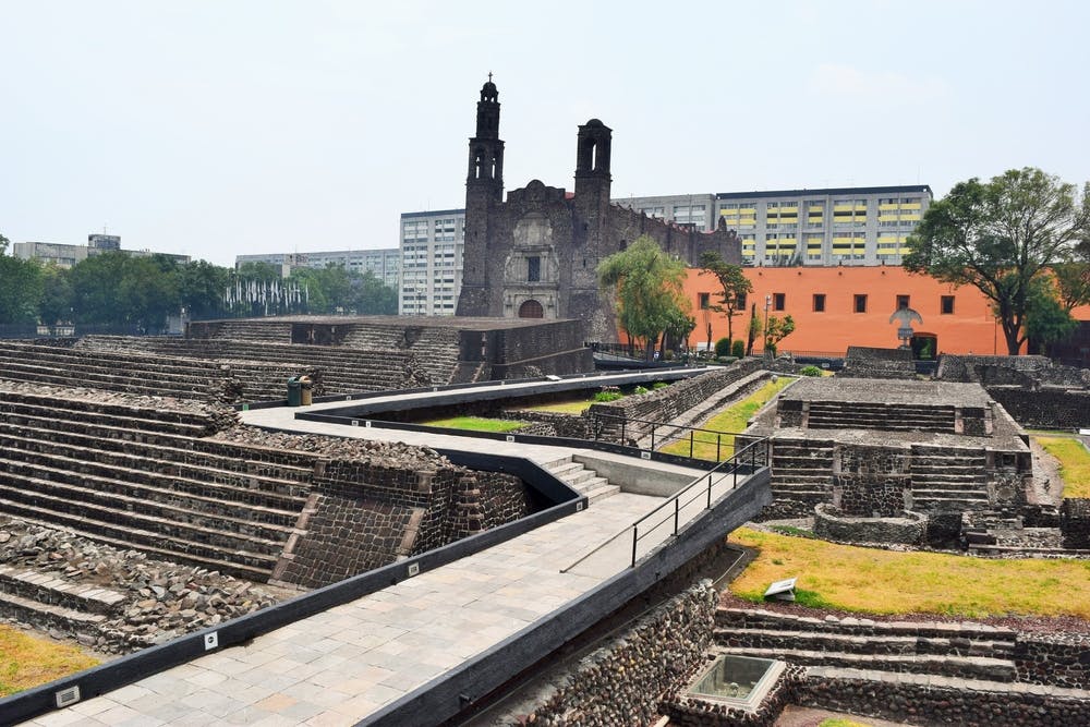 Centro historico de CDMX Plaza de las tres culturas