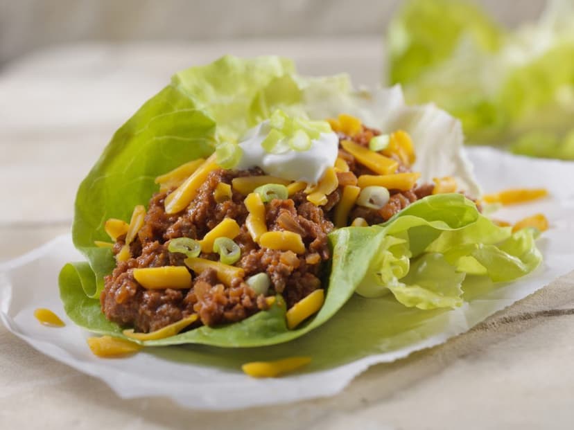 taco de lechuga