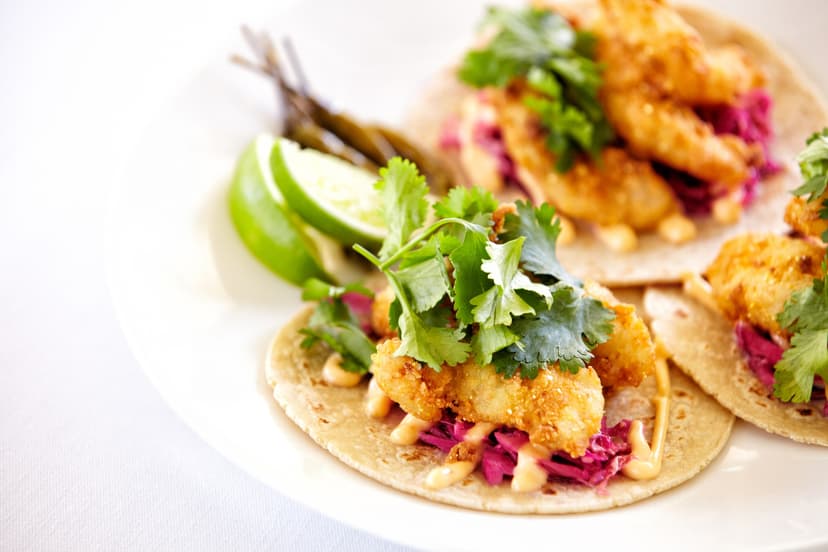 Tacos de pescado capeado