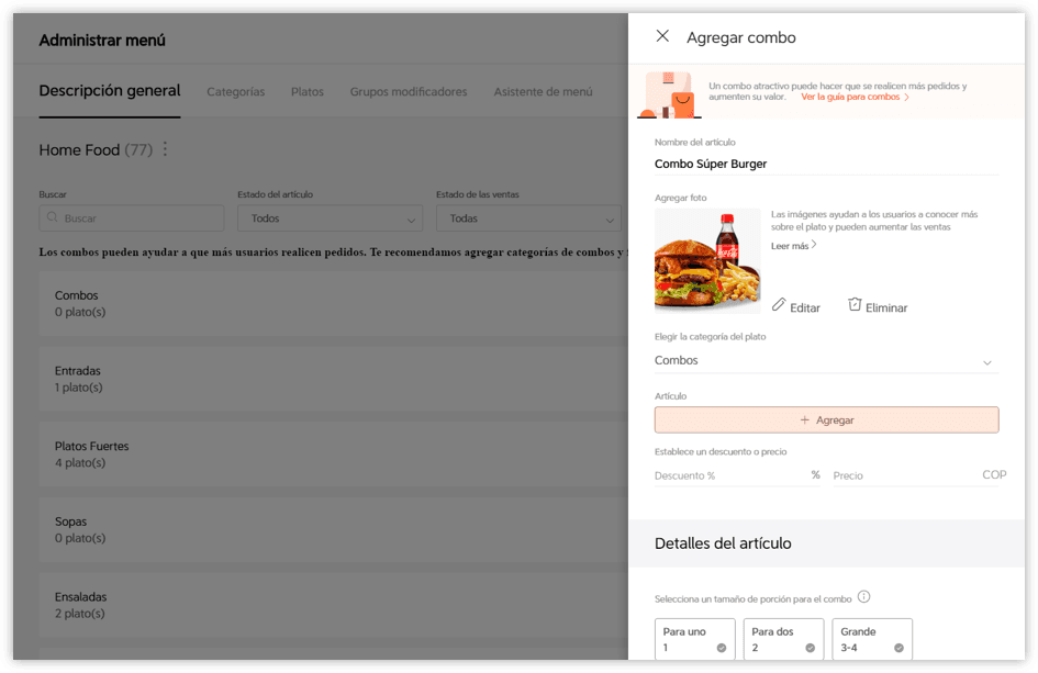 Los combos son una herramienta promocional que ayuda a impulsar ventas, facilitar la rotación de tu inventario y potencializar tu visibilidad. Conoce el paso a paso para crearlos.
