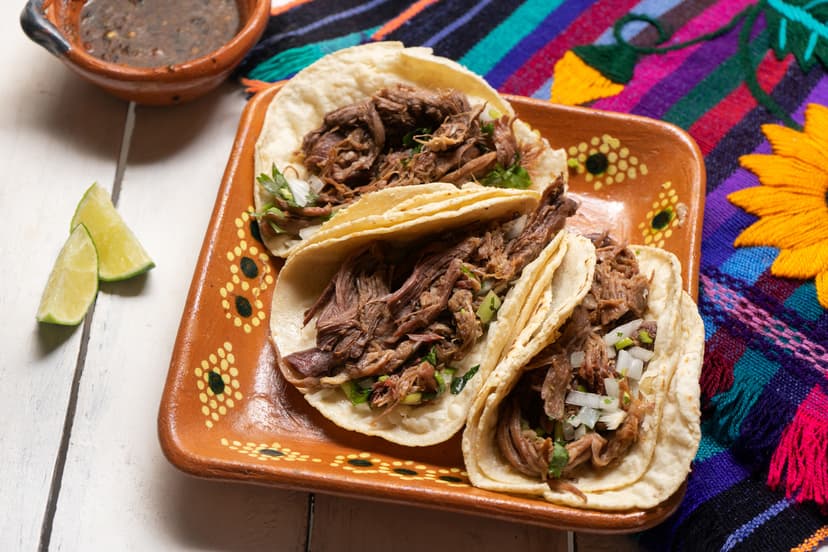 Deliciosos tacos de barbacoa