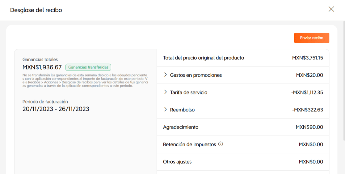 Si quieres entender cómo funcionan las transferencias de ganancias, como ver los detalles de tu facturación , balances, pagos realizados y pendientes.
