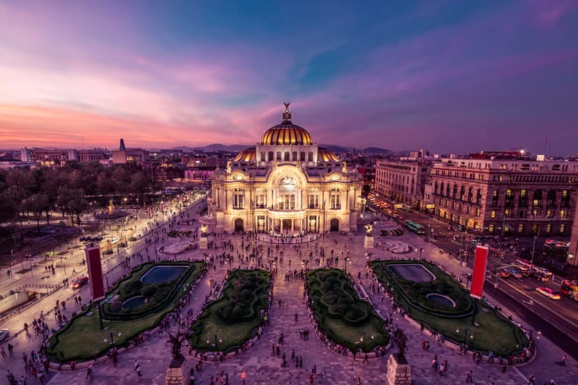 Museo de las Bellas Artes en el centro de la CDMX