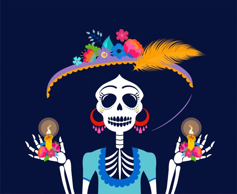 Catrina de dia de muertos