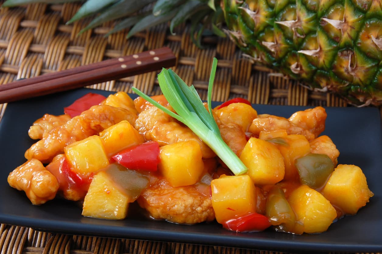 Pollo agridulce