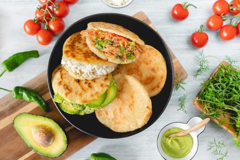 Exquisita gordita rellena de chicharrón, típica de Coahuila