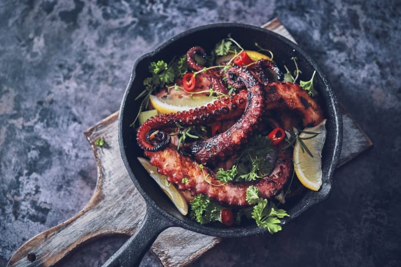 pulpo asado al estilo guerrerense