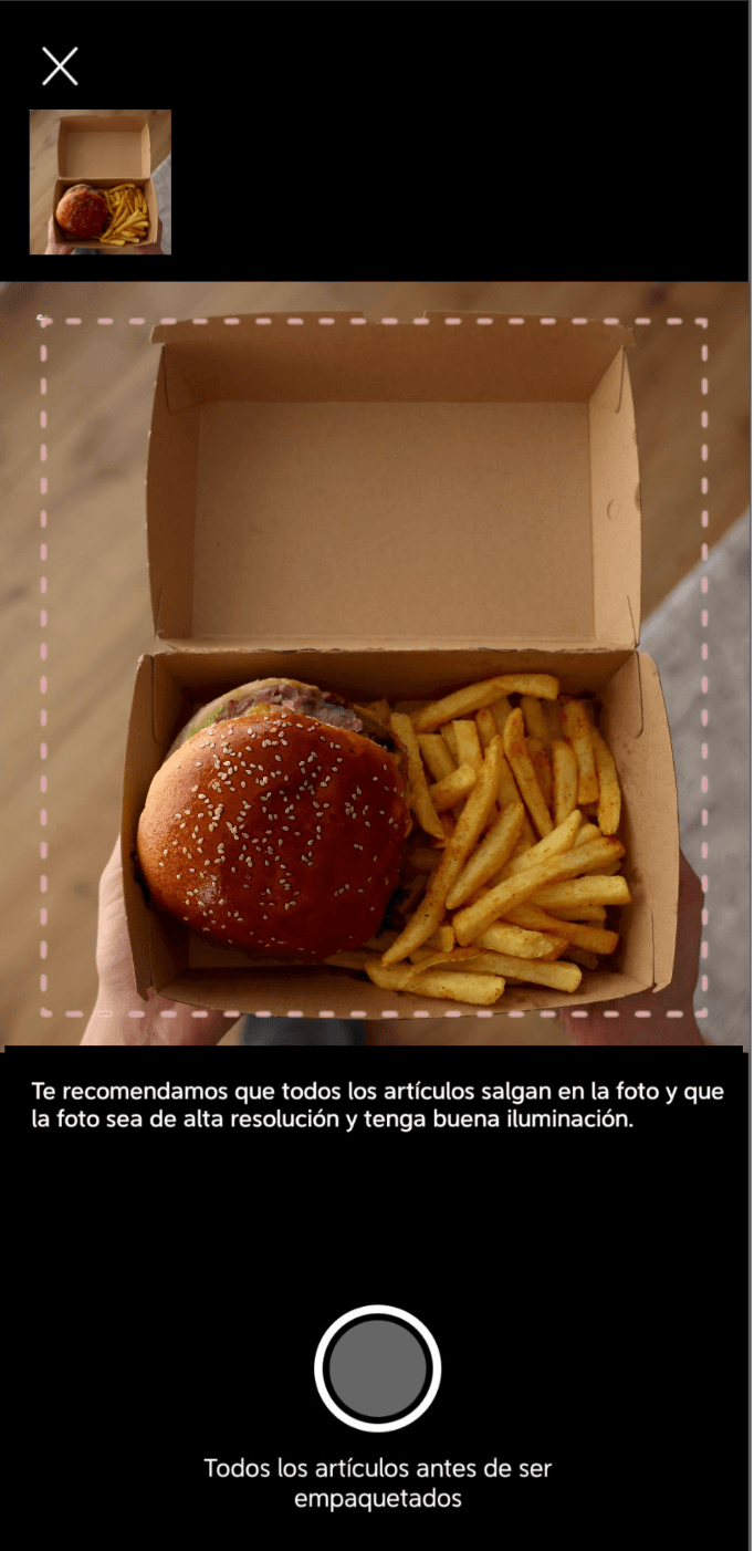 DiDi Food Restaurante Guia Evidencia Fotografica Paso 3