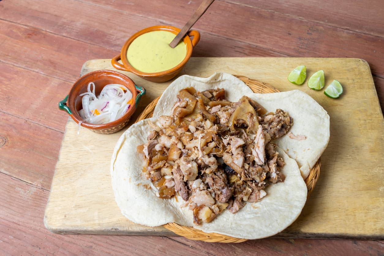 ¡Los tacos de buche son la pura sabrosura!
