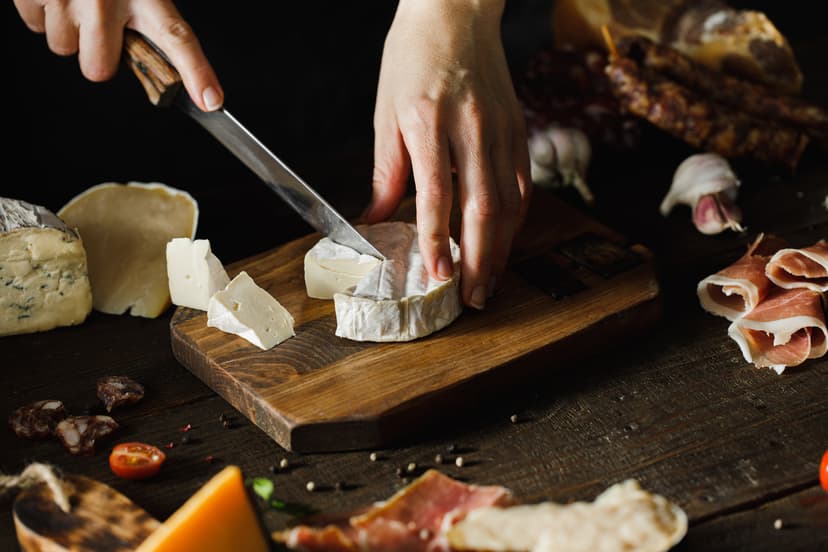 Preparación de quesos para tabla