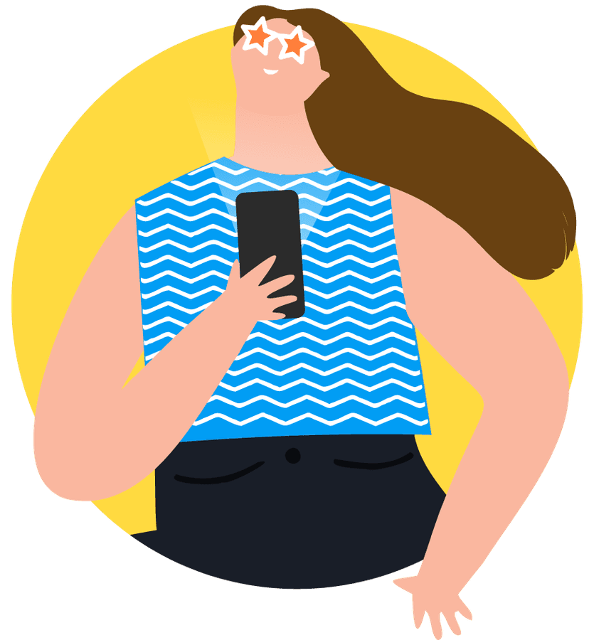 Mujer Celular Movistar