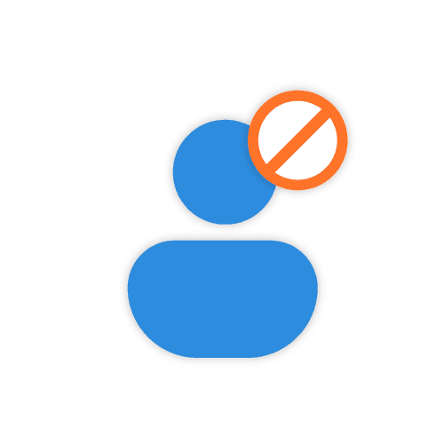 Seguridad Repartidores Icono Desactivacion Cuentas de Usuario