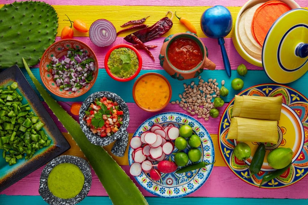 gastronomia mexicana de colores
