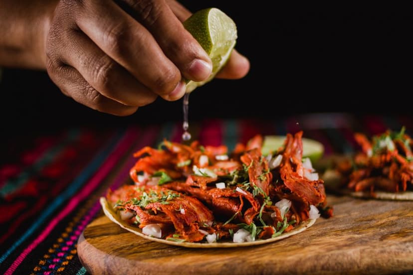 Tacos al pastor preparados