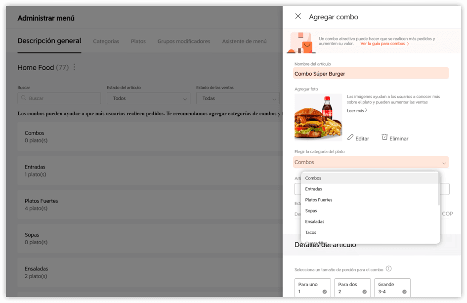 Los combos son una herramienta promocional que ayuda a impulsar ventas, facilitar la rotación de tu inventario y potencializar tu visibilidad. Conoce el paso a paso para crearlos.