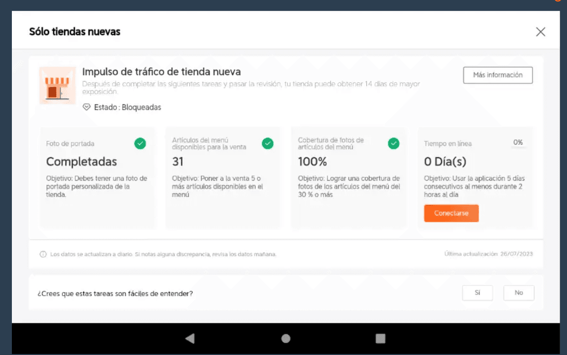 DiDi Tienda opción para tiendas nuevas