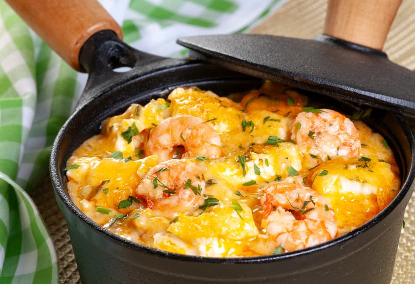 Bobó de camarones comida típica brasileña