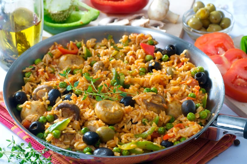 Paella vegetariana