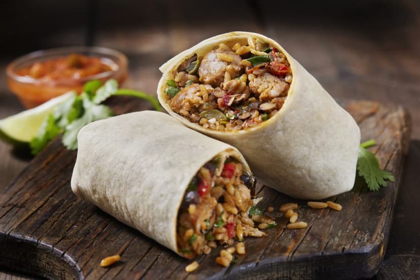 burritos de Chihuahua rellenos de carne