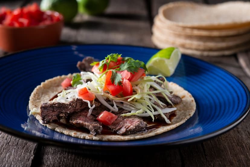 Orden de tacos de arrachera