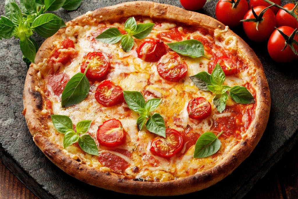 Pizza napolitana con queso