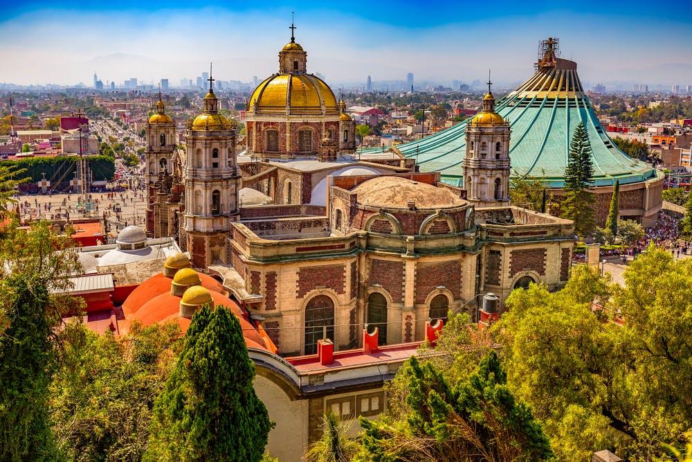 Basílica de Guadalupe, lugar turístico de México