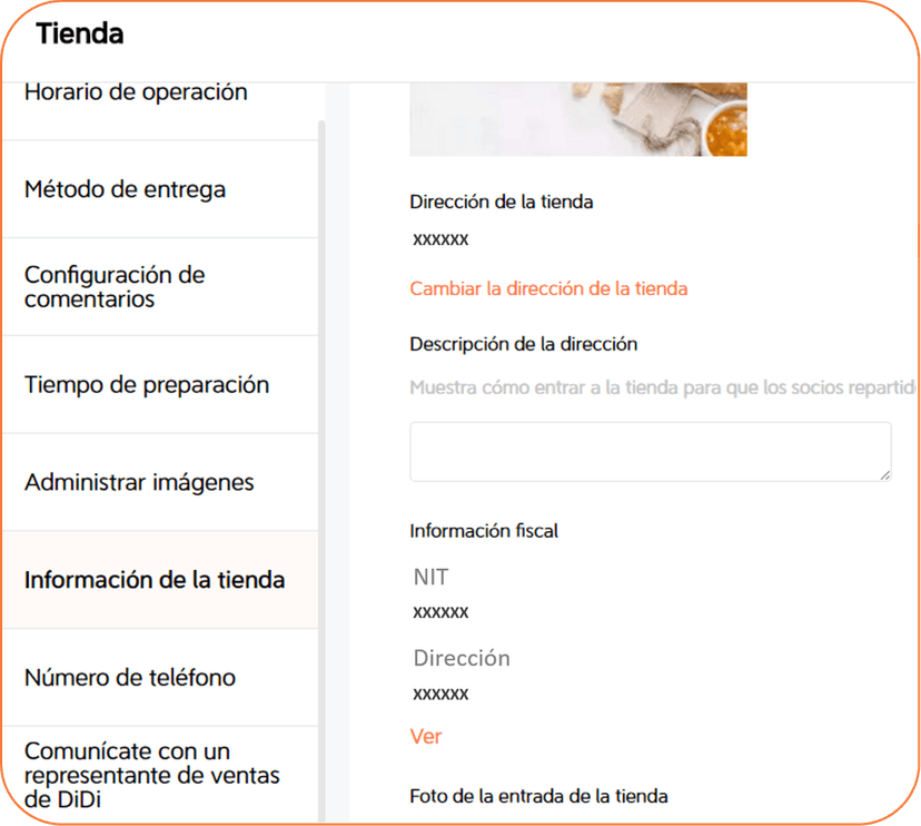 Consulta datos fiscales tienda pe