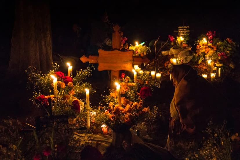 ofrendas de dia de muertos en janitzio