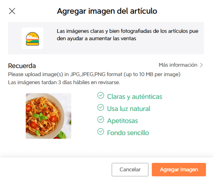 Aprende a cargar imagenes en tu menú y a personalizar el perfil de tu restaurante.