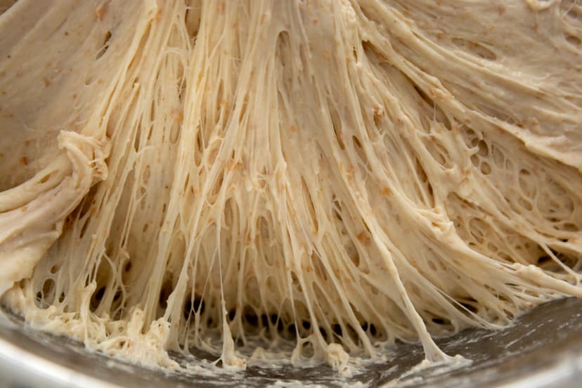 Textura del pan de masa madre