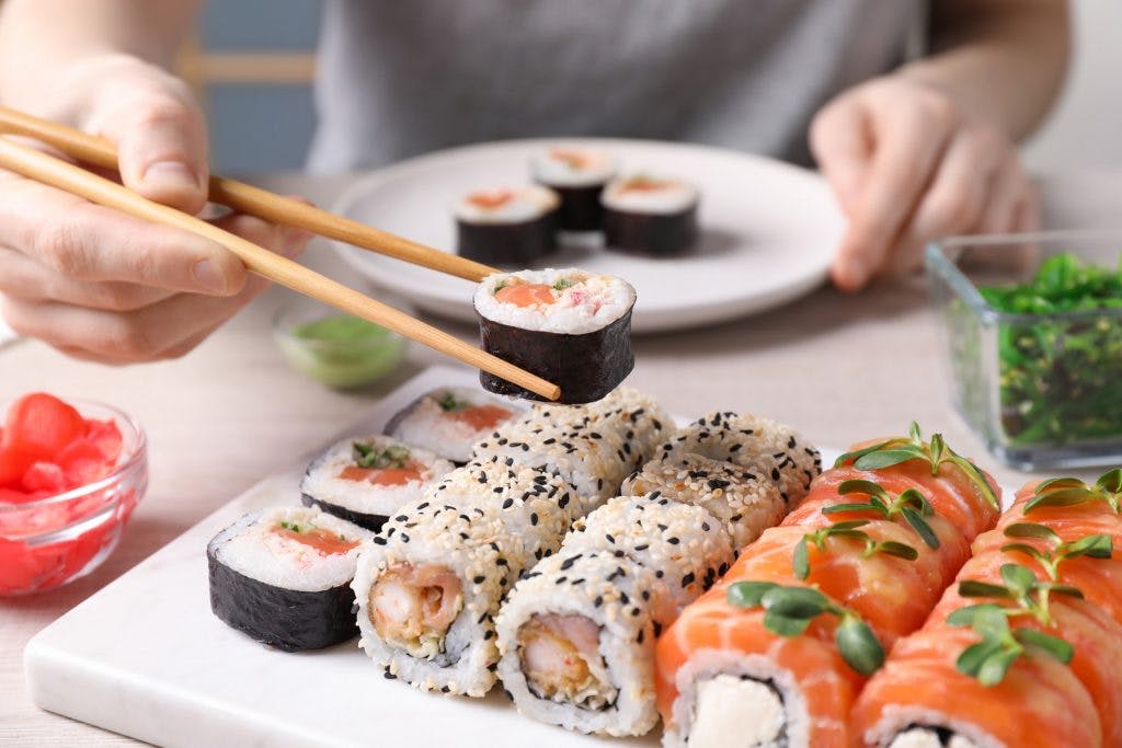 sushi en la Condesa