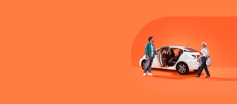 Pasajero e su hijo viajando con DiDi