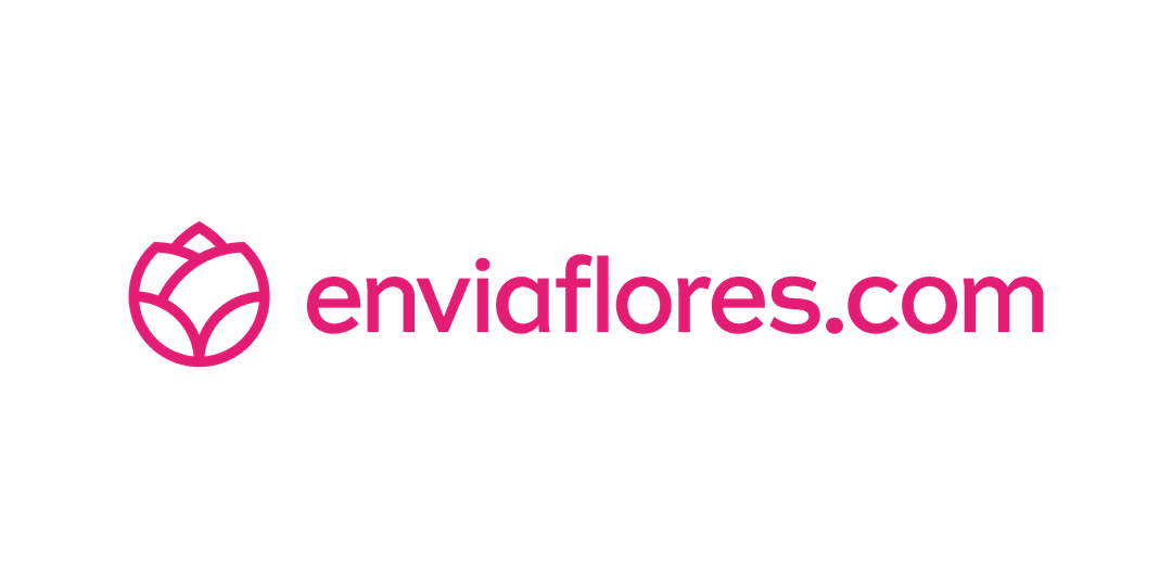 Logo Enviaflores fucsia