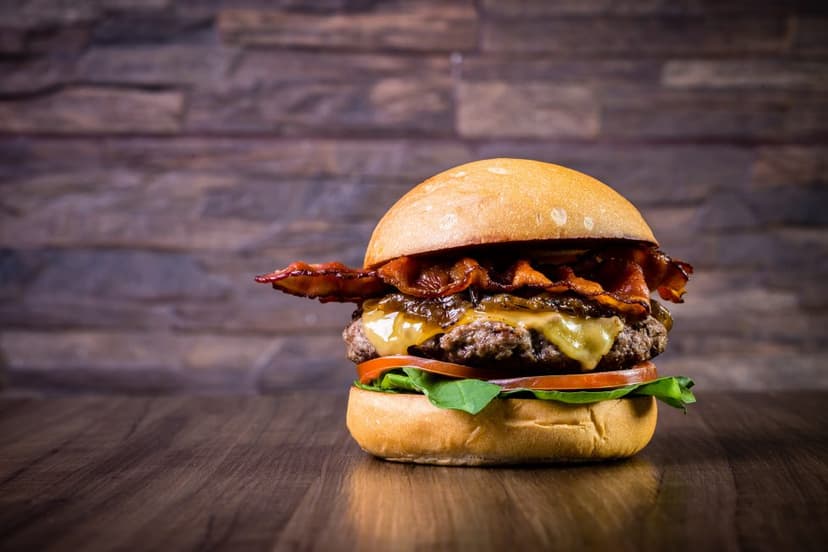 Hamburguesa con Tocino